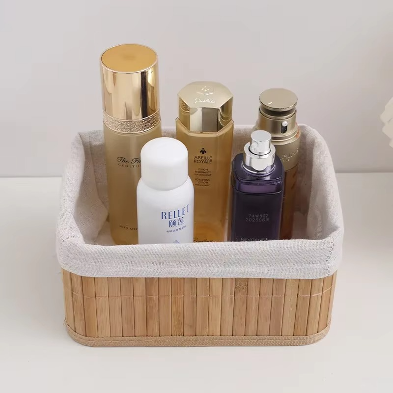 Lot de 3 Paniers de Rangement en Bambou Naturel - Image 3