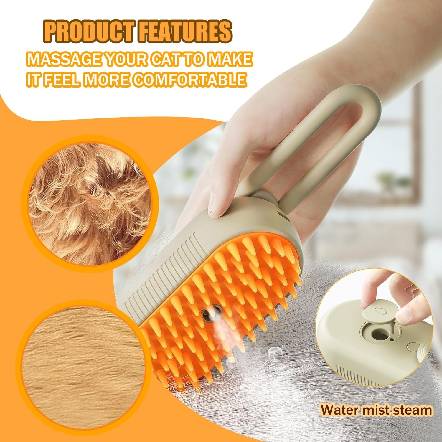 Brosse Autonettoyante Rechargeable ✨🐾 - Image 2
